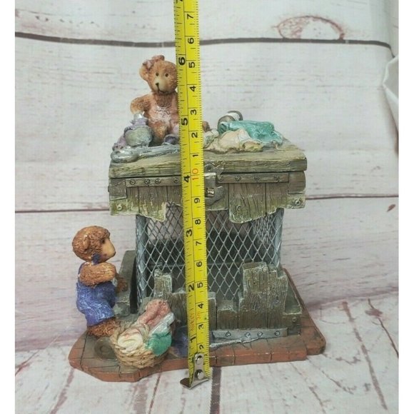 Rare Authentic 3D Bear Lock And Key Decorative Piggy Bank Home Décor - Picture 7 of 12